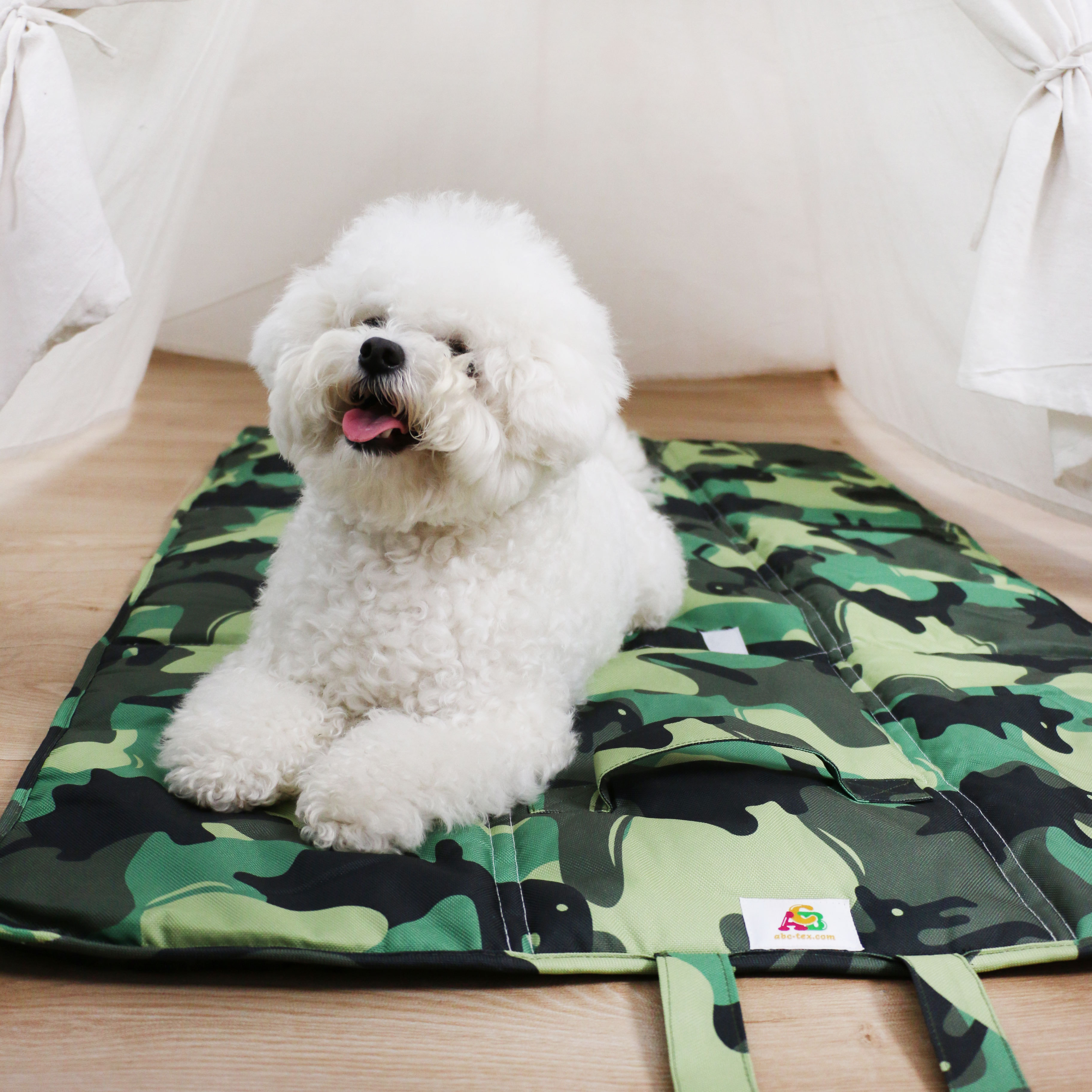 Indoor Floor Dog Pad Peppy Buddies Waterproof Easy Clean Mat Portable Outdoor Camping Travel Pet Mattress