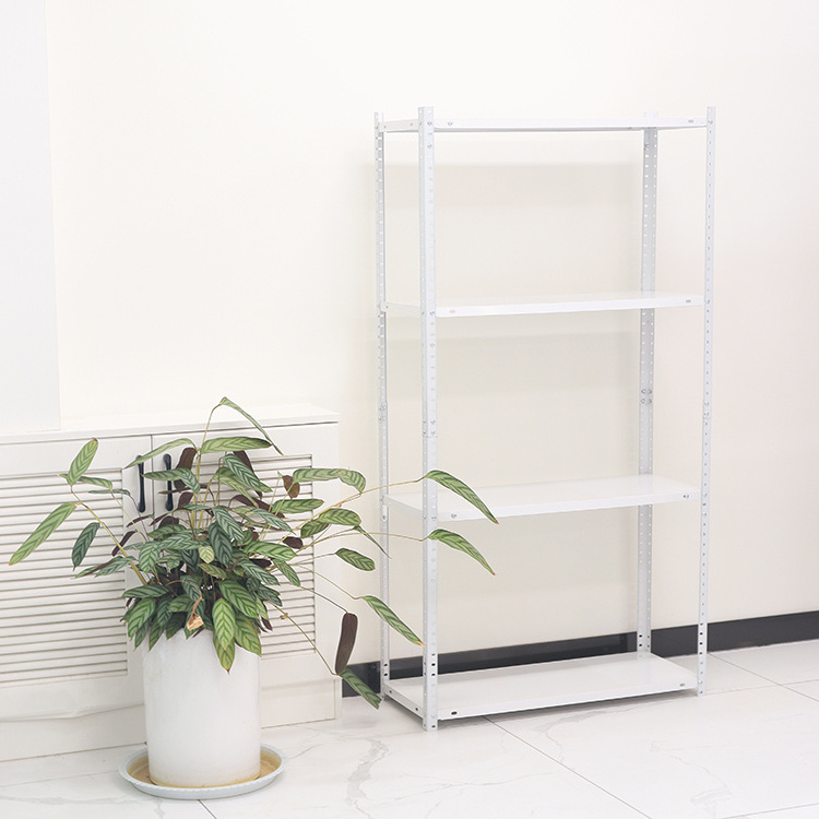 Light Duty Galvanized Steel 4 Tier Adjustable Bolted Rack All Metal Storage Shelving