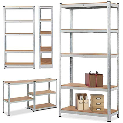 China Supplier Direct Sale Racks Metal Shelves Garage Boltless 5 Tier Rack Racking Steel Shelving for Storage