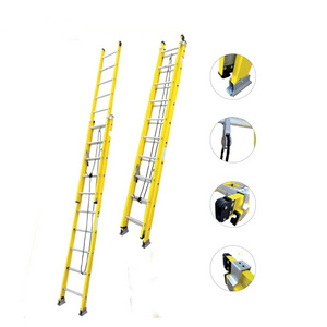 2 - 28 Step Fiber Glass Step Extension Ladder with Extension Fiberglass