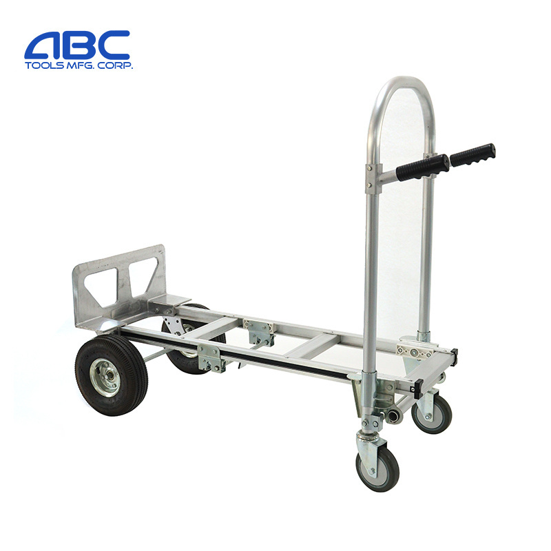 Heavy Duty Aluminum Hand Truck 3 In 1 Folding Hand Trucks 770LBS Convertible Hand Truck and Dolly Utility Cart