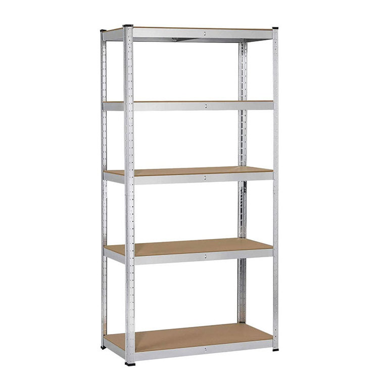 5 tiers/layer 120x40x180 heavy duty galvanized metal steel boltless slotted shelving stacking storage rack/racking