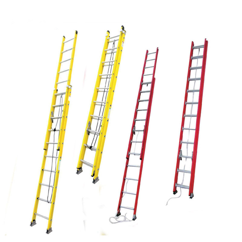 Collapsible/Folding 3 Section Extension Trestle Fiberglass Insulation Ladder