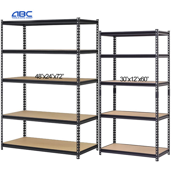 Heavy Duty Garage Warehouse Racking Boltless Metal Steel Rivet Shelving Rack Storage Shelf Store Stacking Racks Shelves