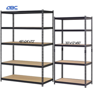 Heavy Duty Adjustable Metal Frame 5 Layer Garage Boltless Shelving