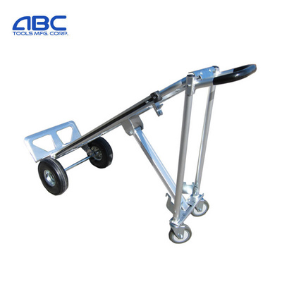 Heavy duty portable 4 wheels multi function convertible folding aluminum hand truck trolley