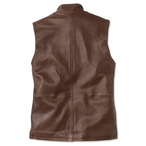 2021 New Hot Slim Men's Jackets and Coats Casual Leather Vest Jacket For Men