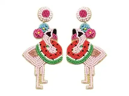 2023 TOP TRENDING NEW LATEST DESIGN BEADED HANDMADE EARRINGS HAND EMBROIDERY EARRING FOR GIRLS AND WOMEN FROM INDIAN SUPPLIER