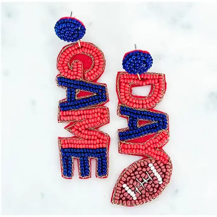 2023 TOP TRENDING NEW LATEST DESIGN BEADED HANDMADE EARRINGS HAND EMBROIDERY EARRING FOR GIRLS AND WOMEN FROM INDIAN SUPPLIER