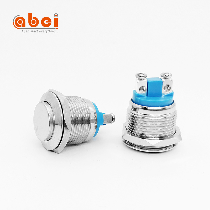 reset switch 19mm waterproof metal stainless steel switches momentary domed push button switch