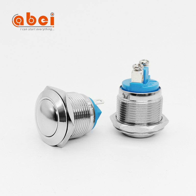 reset switch 19mm waterproof metal stainless steel switches momentary domed push button switch