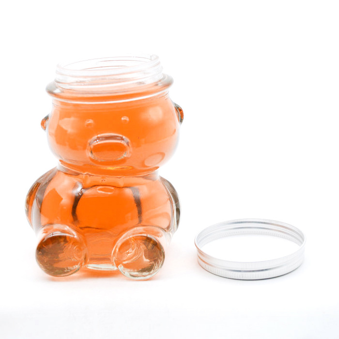 Holder Hot Sale Soy Container,Hot Sale Soy Candle Container 250ml Cute Teddy Bear Packaging 8oz Honey Jam Airtight Glass Food Ja