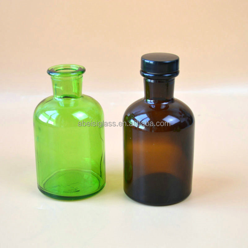 30ml 250ml 500ml Green Amber Reagent Bottle Glass Decorative Glass Apothecary Jars