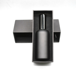 Serum Pump Bottle 100ml Luxury Cosmetic Containers Empty Cosmetic Bottle In Black  Bottle with Packing box