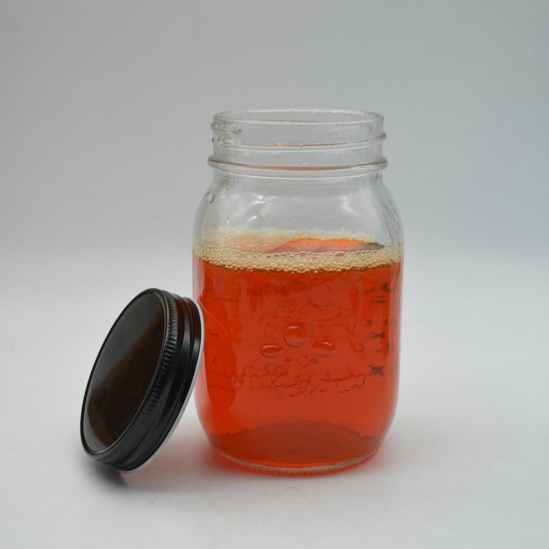 fermenting frutta del prato glass mason jar with metal lid