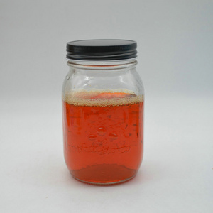 fermenting frutta del prato glass mason jar with metal lid