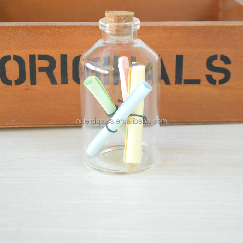 Small Glass  Match Cloche Matches Collection Bottle  Glass Jar Matchsticks