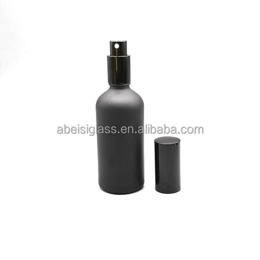 Serum Pump Bottle 100ml Luxury Cosmetic Containers Empty Cosmetic Bottle In Black  Bottle with Packing box