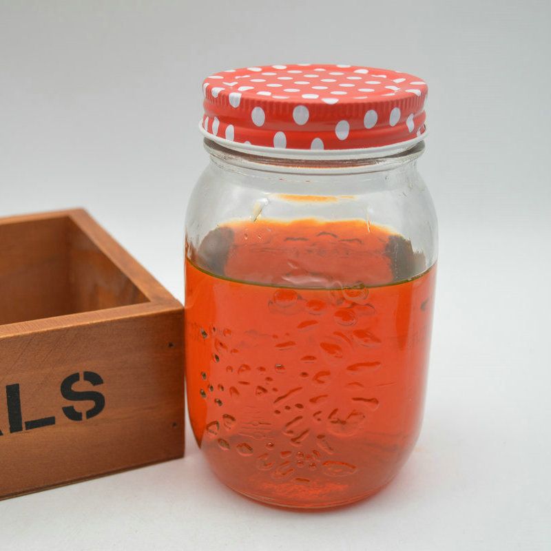 fermenting frutta del prato glass mason jar with metal lid