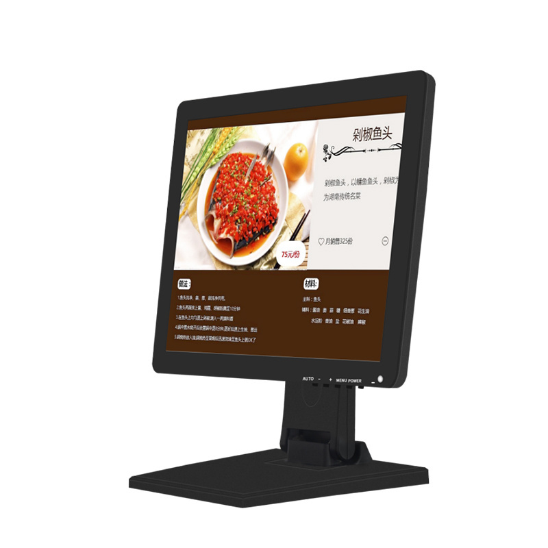 Factory customize 15 inch LCD monitor 1024*768 capacitive touch screen 300cd/m2 touch screen monitor