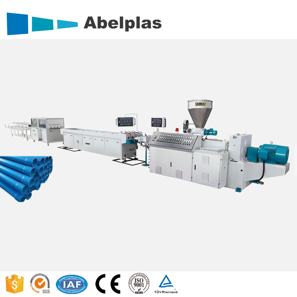 Single Wall Plastic Corrugated Pipe Extrusion Line