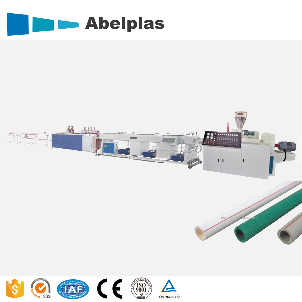 Plastic Pipe Extrusion Line factory price plastic pipe making machine for PPR PP PPB PPC PE RE resin