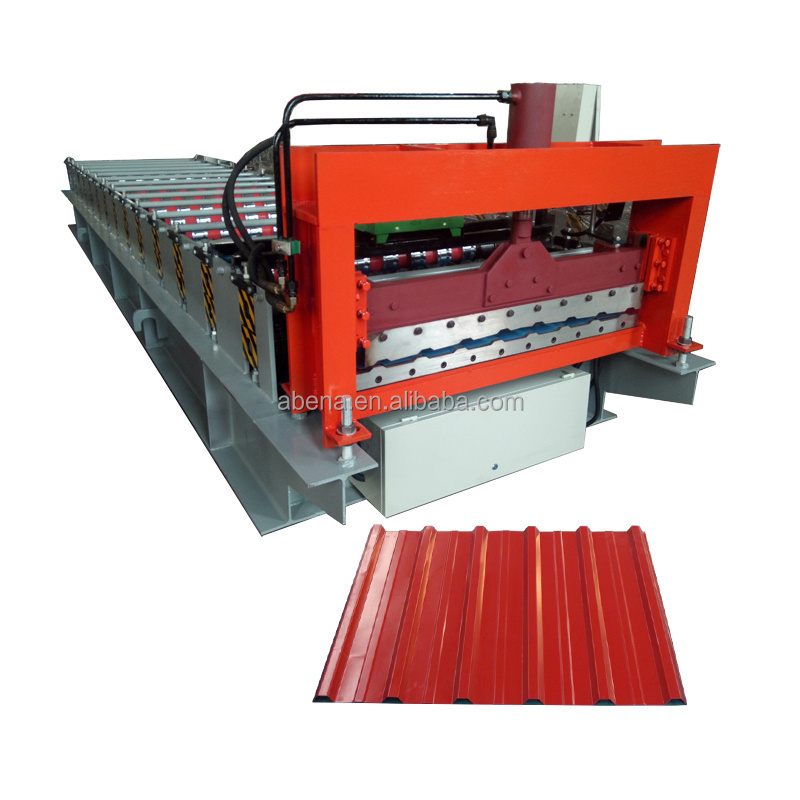 Used double layer roof tile making forming machine zinc steel roll roofing sheets making machine