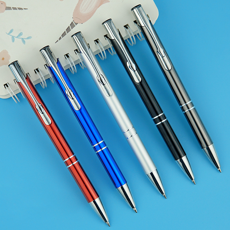 New Promotion luxury Ballpoint pens With Personalized Custom Laser Engraved Print Branded Logo Manufacturer Gift metal pens