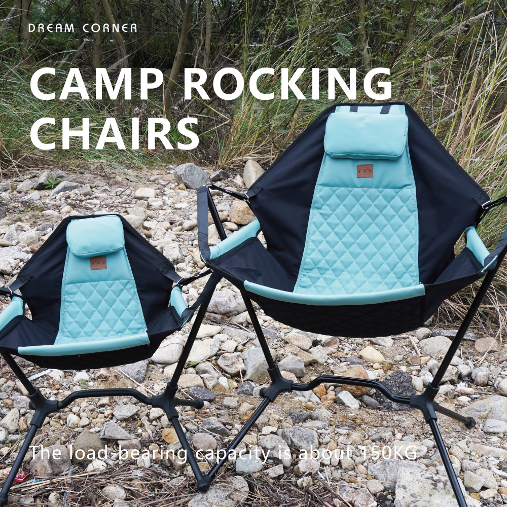 Swing Recliner Camping Chair Aluminum Alloy Swing Camping Chair Upholstered Garden Hammock Camping Chair Comes With Pillow