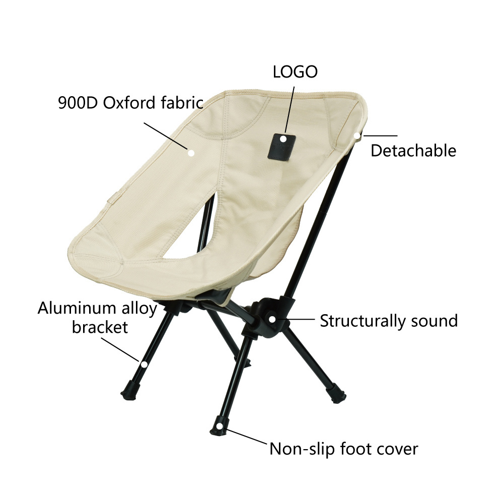 Portable Outdoor Child Moon Chair Folding Beach Chair Folding Camping Chair