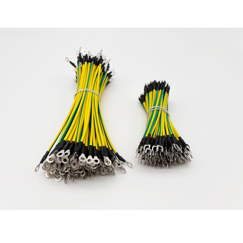 Customized Manufacturers UL listing Ground Lead Wire Harness 3122 4.3mm Grounding Ring Terminal Pvc Cable