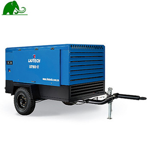 LUY 160-17 Diesel Portable  Mobile 15 Bar Screw Air compressor For Sand blast