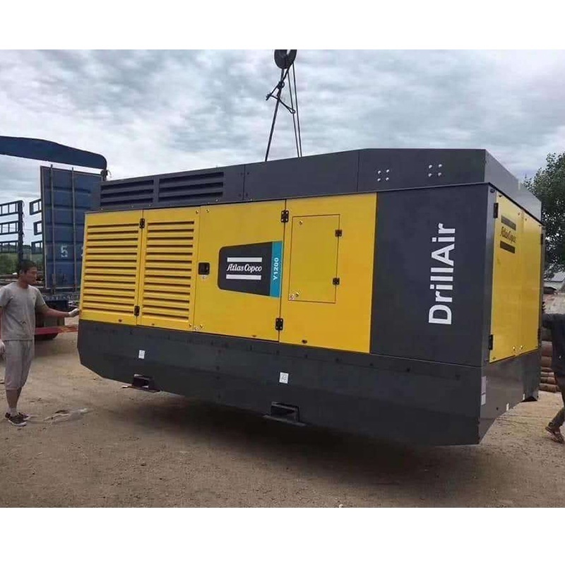 Y1200 15 35 Bar 1378 CFM Atlas Copco Air Compressor for Mining Air Compressor Portable