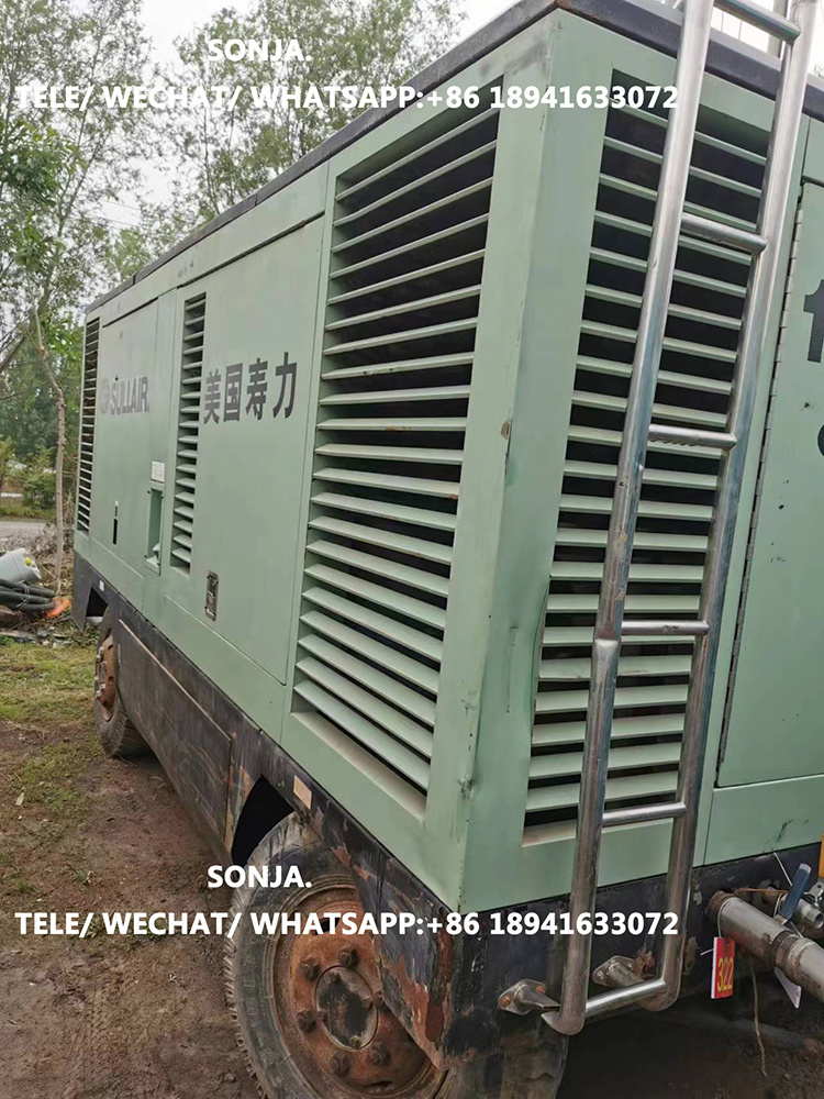 1100cfm Second hand Sullair DWQ1100XHH 35 BAR CAT engine portable diesel Screw air compressor