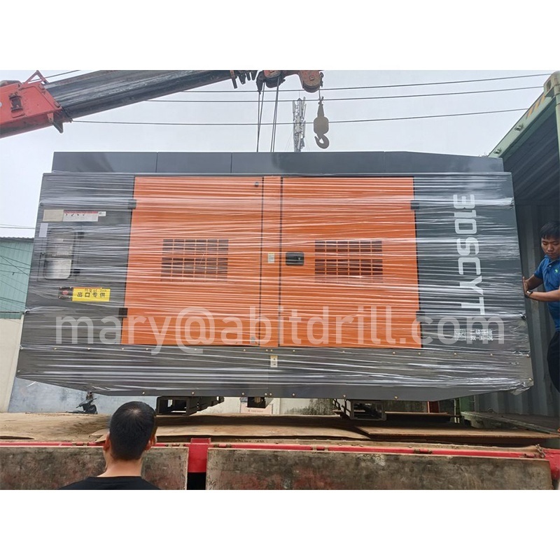 25 bar Diesel screw high pressure air compressor for water well drilling