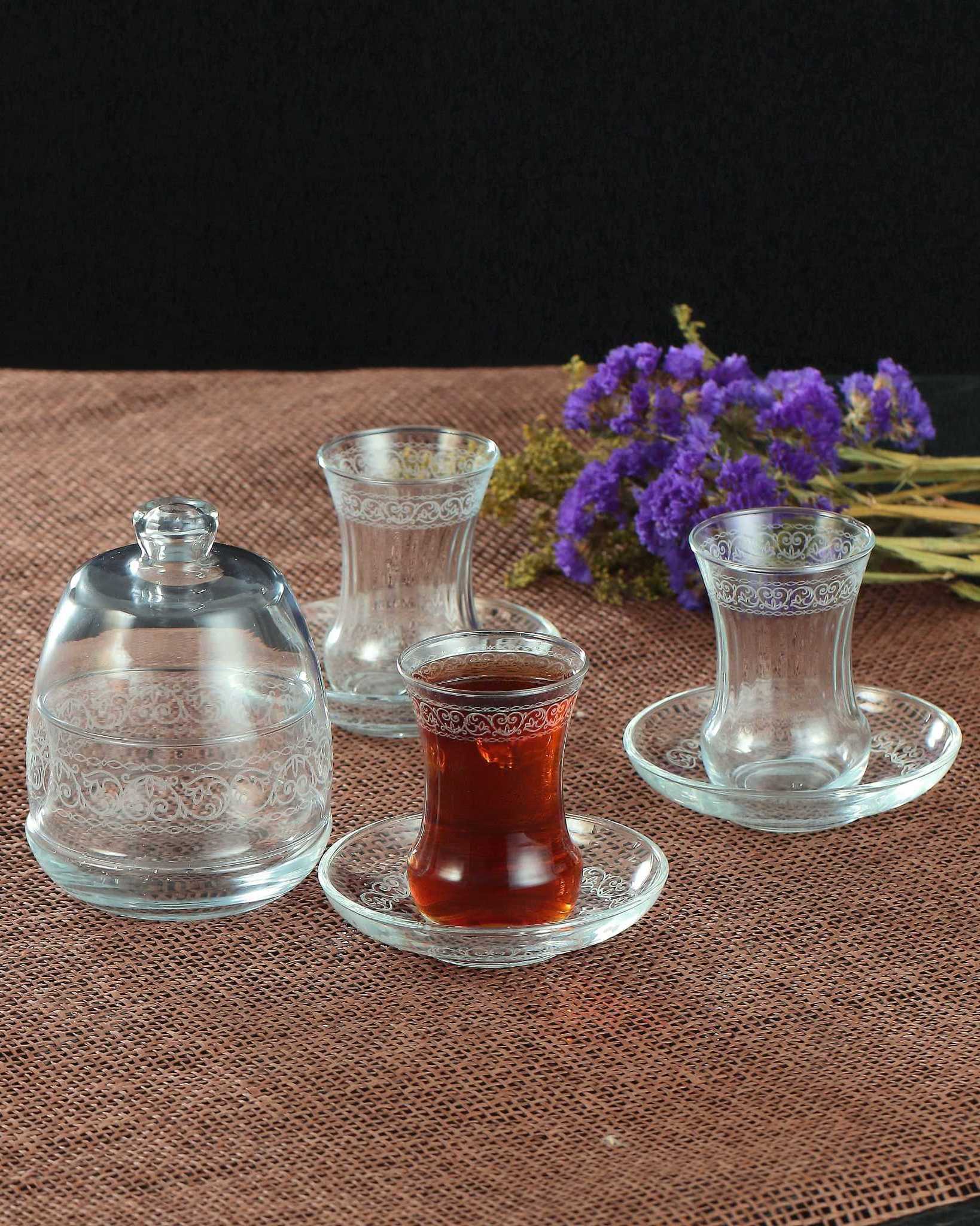 14 PCS TEA SET WITH SUGAR POT