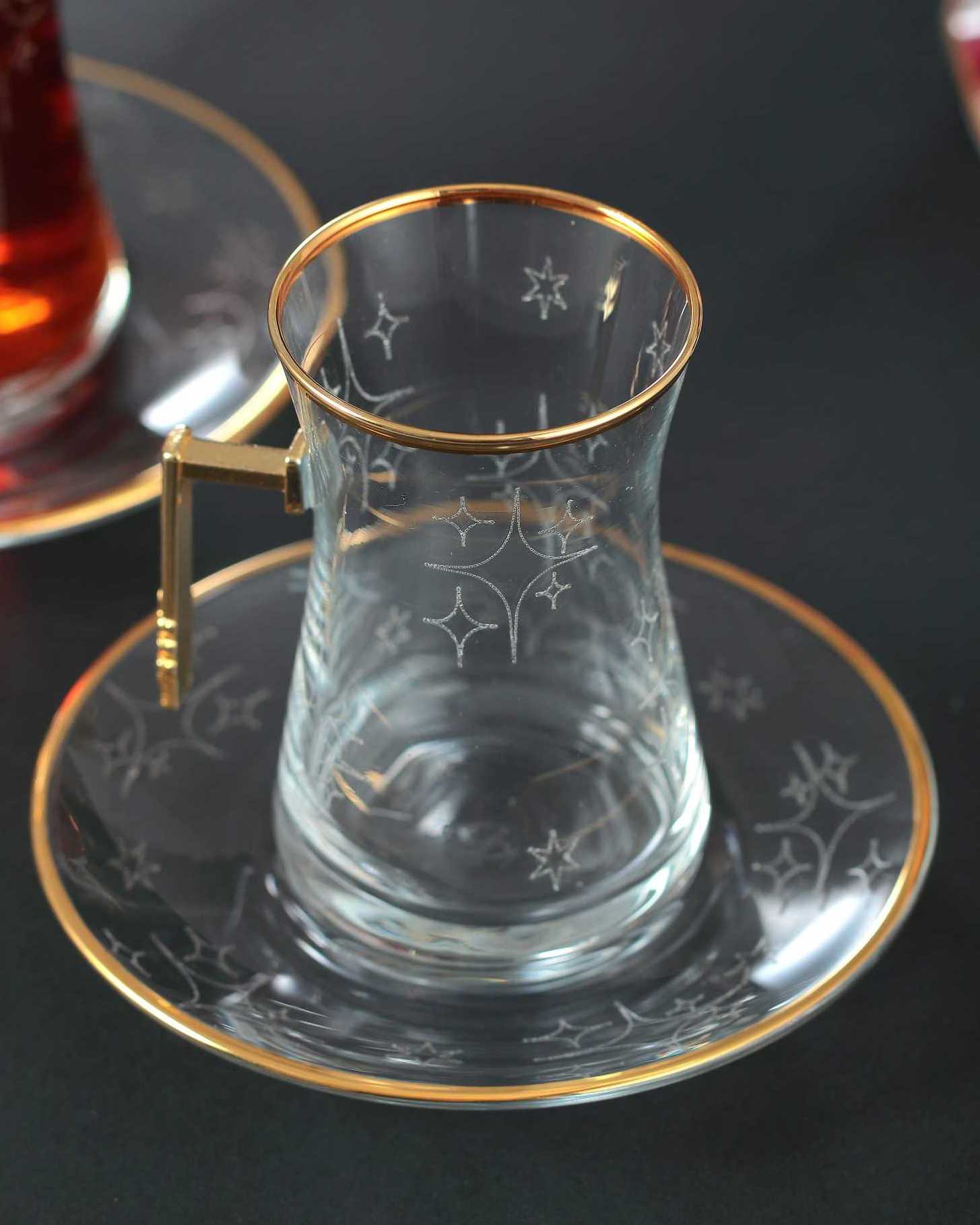 361-391 TEA SET - STAR GOLD