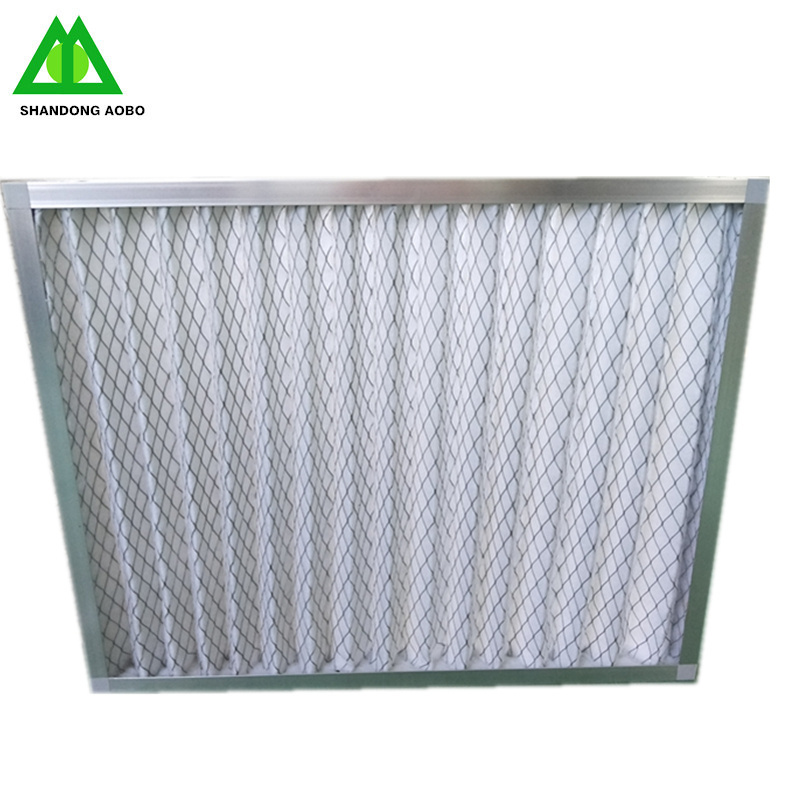 G4 washable filter with  wire mesh  pleated air pre filter