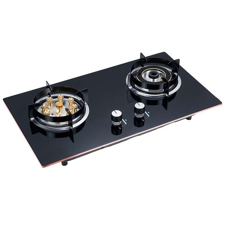 Hot Sell Built-In gas stove stand kitchen appliance tempered glass built in gas stove