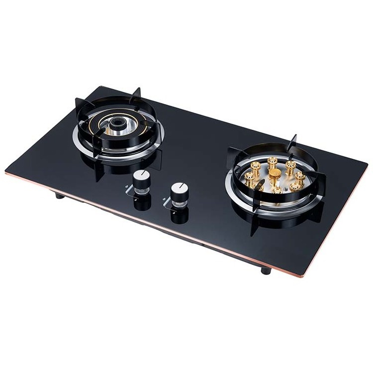 Hot Sell Built-In gas stove stand kitchen appliance tempered glass built in gas stove