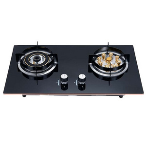 Hot Sell Built-In gas stove stand kitchen appliance tempered glass built in gas stove