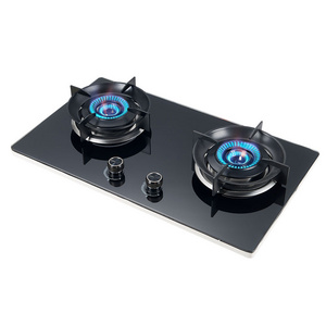 Wholesale Price Electric Table Gas Stove Tempered Glass 2 Burner Gas Stove For Cooking