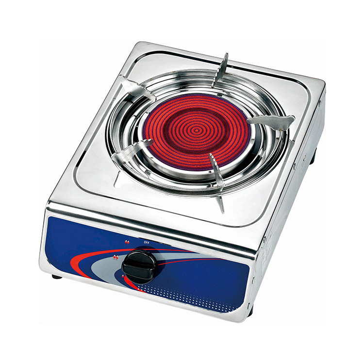 portable Ceramic Light Wave Single Burner Stainless Steel Panel infrared gas stove