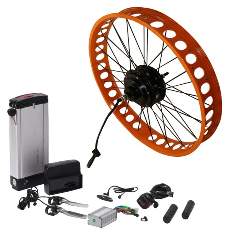 48v 26*4.0 inch tricycle electric mountain motor e bike front wheel conversion kit rear 1500w