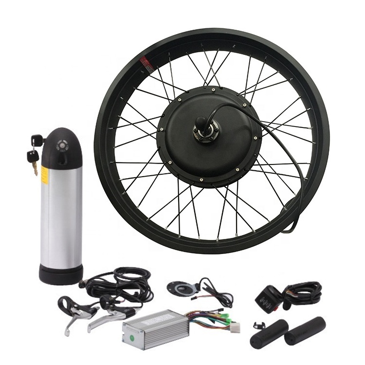 48v 26*4.0 inch tricycle electric mountain motor e bike front wheel conversion kit rear 1500w