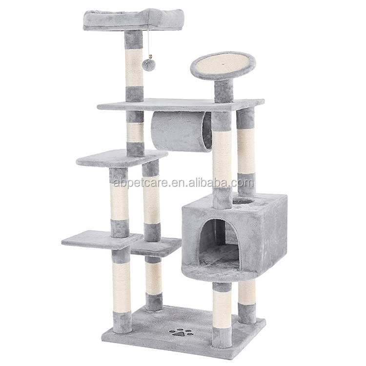 Cat Tree Condo Tower with Scratching Posts Kitten Furniture Play House