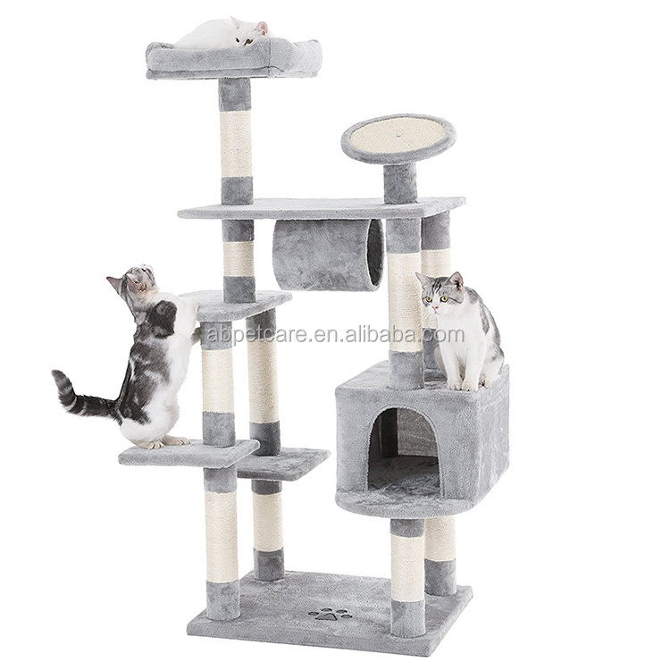 Cat Tree Condo Tower with Scratching Posts Kitten Furniture Play House