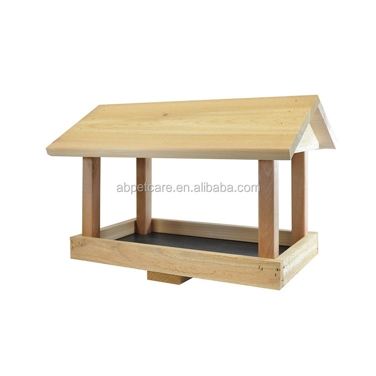 Wooden Cedar Octagon Gazebo Bird feeder Bird house