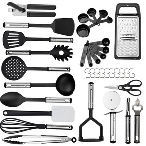 Kitchen Utensils 38 Pcs Stainless Steel Cooking Tools Sets Metal Kitchenware Sets Kitchen Accessories