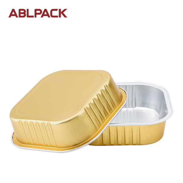 ABL 220ML Aluminum Foil Container Aluminum Foil Smooth Wall High Quality Cake Mold Fast Food Sealing Container